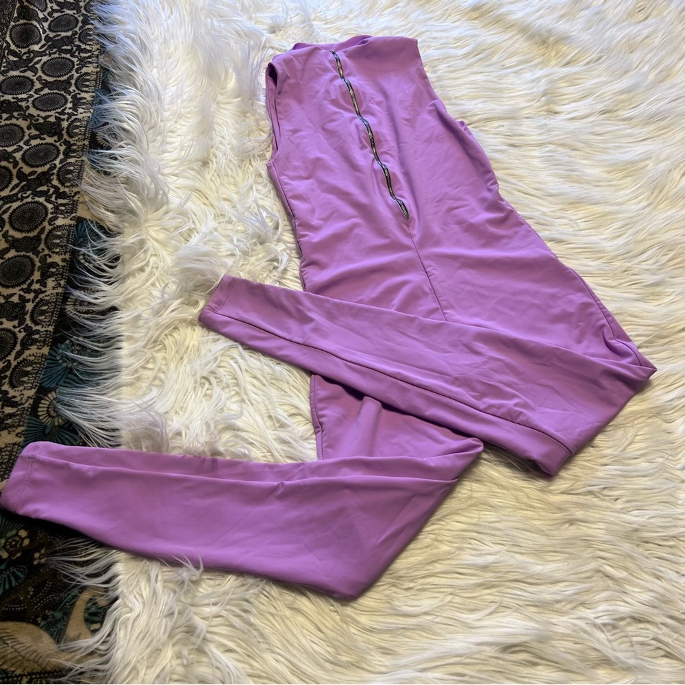 Elegant Lavender Sleeveless Jumpsuit